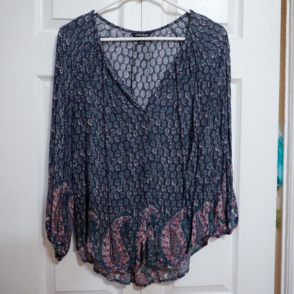Lucky Brand Button-Up Blouse